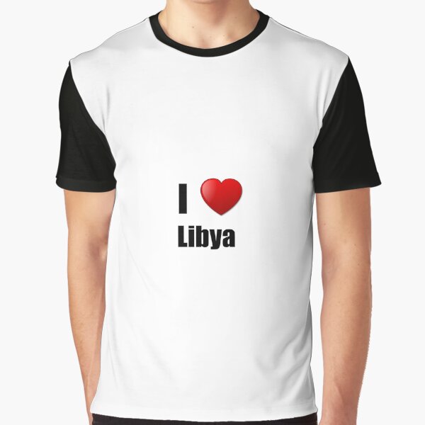 I Love Heart Libya Black Kids Sweatshirt