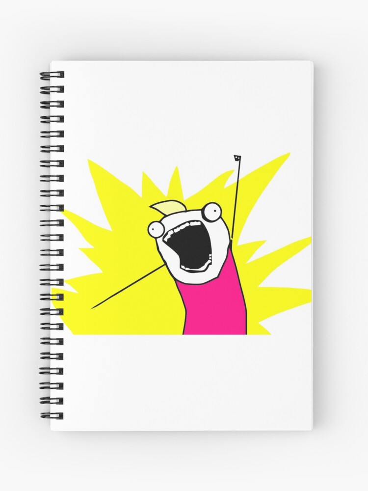 Meme Template Spiral Notebooks for Sale