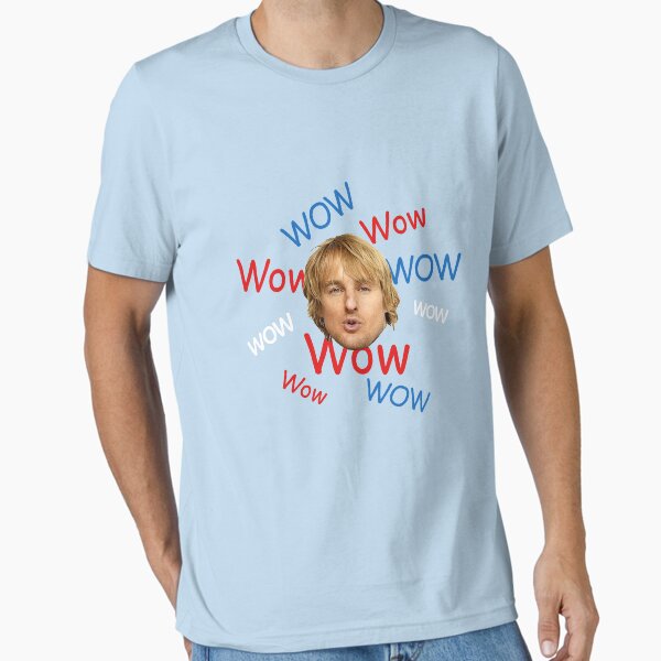 Vista previa del artículo con la obra «Guau. Es Owen Wilson. Guau.», diseñado y vendido por iWumbo.