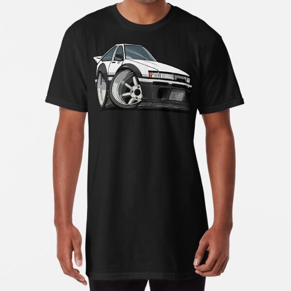 Toyota AE86 Hachi Roku Cartoon AutoArt78 Long T-Shirt