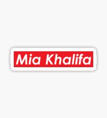 Mia Khalifa Supreme Parody Sticker