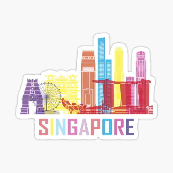 Singapore Asia City Sticker
