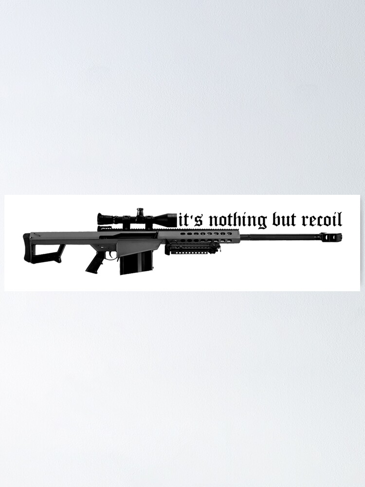 50 Caliber Sniper Rifle Poster By Thesamba Redbubble