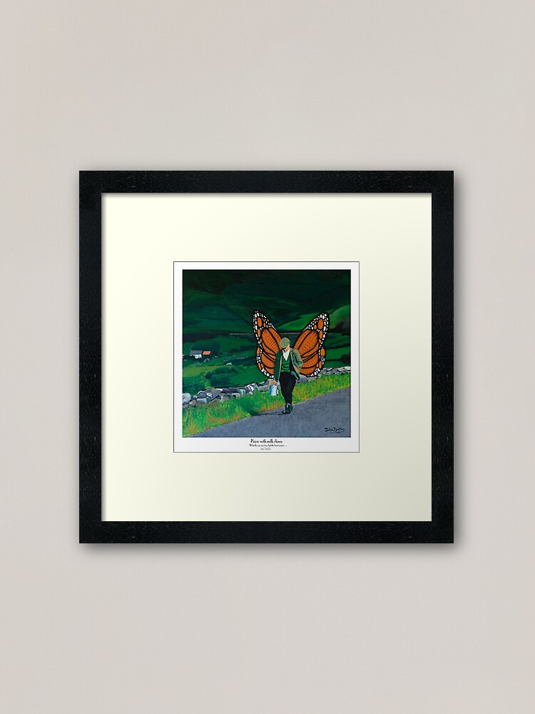 Alternate view of Pairic with milk churn Framed Art Print