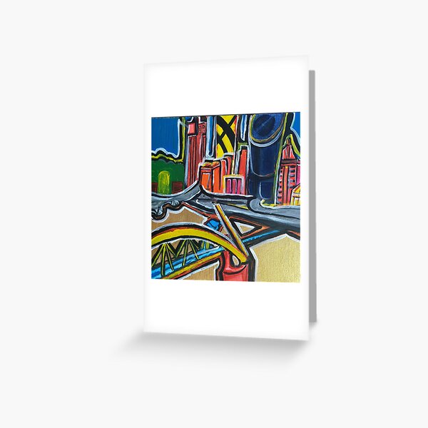 Item preview, Brisbane City - A Colourful Painting designed and sold by Annalee Beer.