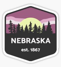 Nebraska Moonlight Sticker