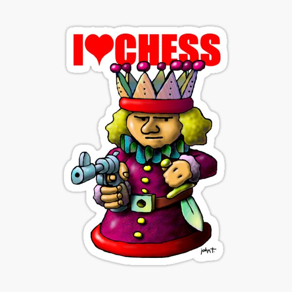 I Love Chess - King Sticker