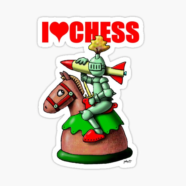 Knight Creeping Sticker by ChessKid for iOS & Android