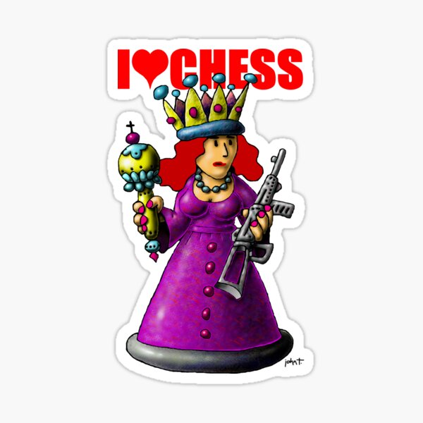 Chess - The Queen Sticker