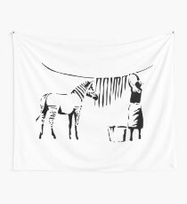 Banksy, A Woman Washing Zebra Stripes Artwork Reproduction, Posters, Tshirts, Prints Wall Tapestry