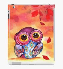 Owl's First Fall Leaf iPad-Hülle & Klebefolie