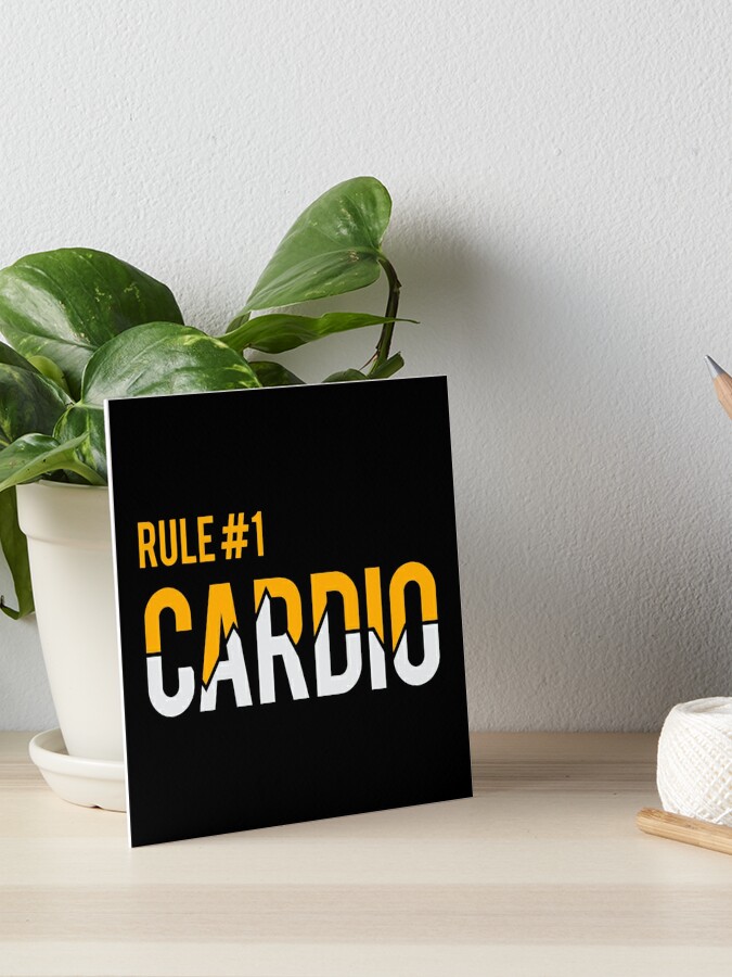 Zombieland Rule 1 Cardio Art Board Print By Fortllama Redbubble