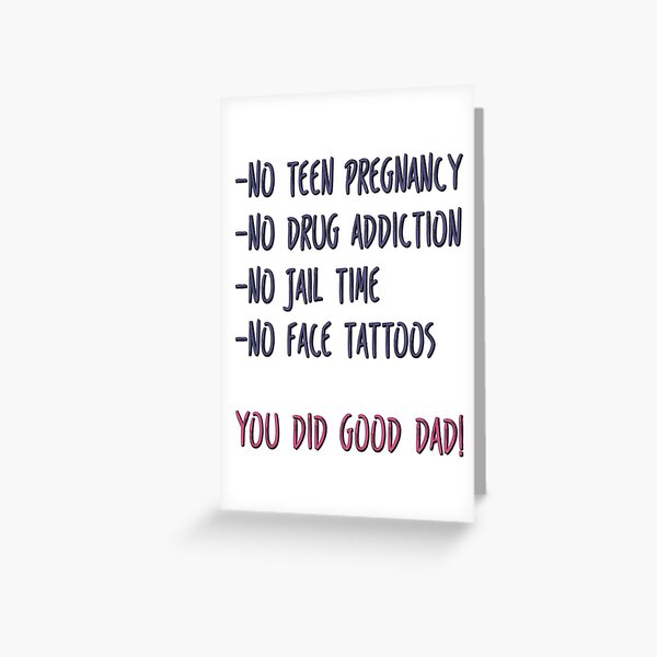 Funny Father's Day From Daughter, Dad Birthday Greeting Card
