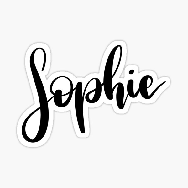 Sophia Name Handwriting Calligraphy Sticker By Sollunadesigns ...
