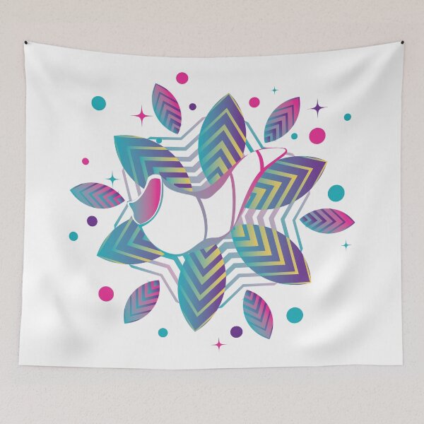Item preview, Colorful shofar with patterns designed and sold by AnnArtshock.
