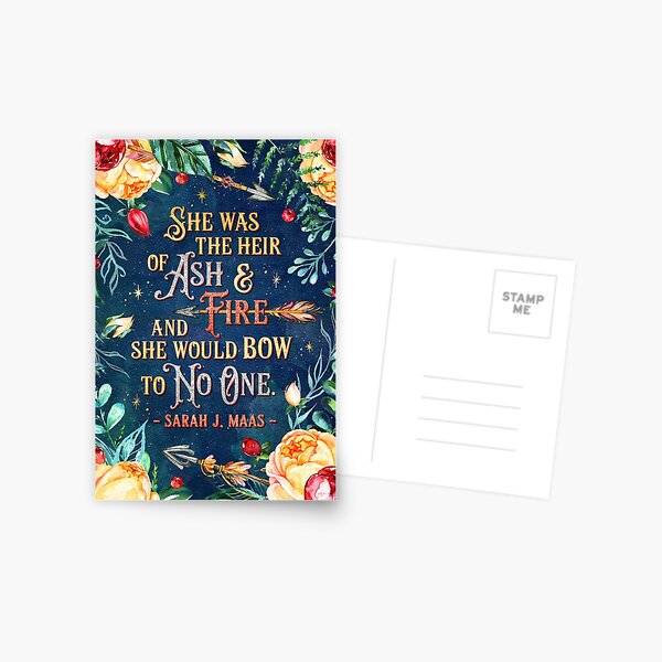 Ash and Fire Postcard