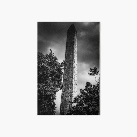 Monochrome Cleopatra's Needle Art Board Print