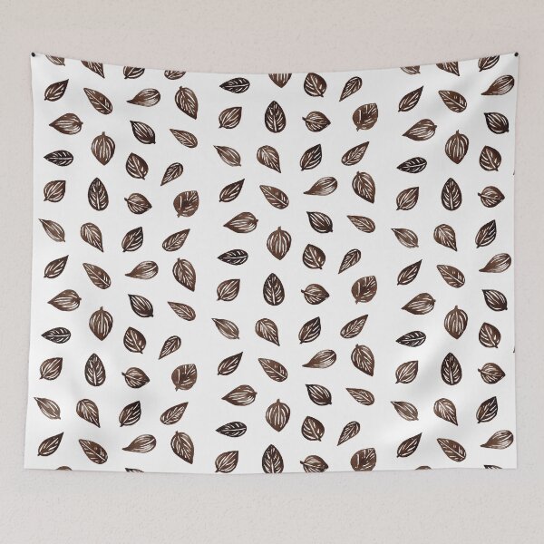 Item preview, Coffee Colored Leaves Pattern designed and sold by Matilda Månström.