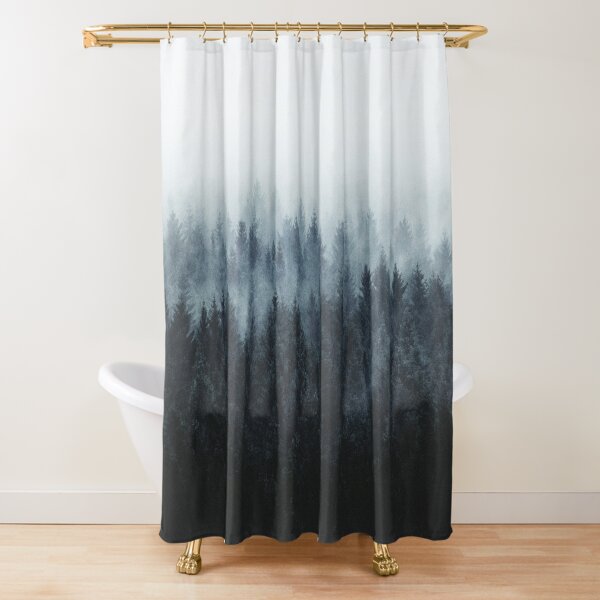 High And Low Shower Curtain
