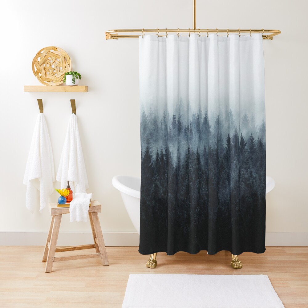 High And Low Shower Curtain