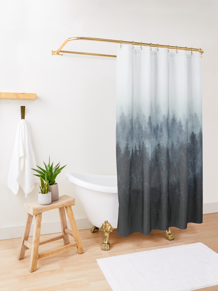 Alternate view of High And Low Shower Curtain