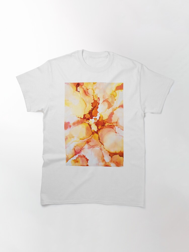 Thumbnail 3 of 7, Classic T-Shirt, Tangerine designed and sold by KimHebblewhite.