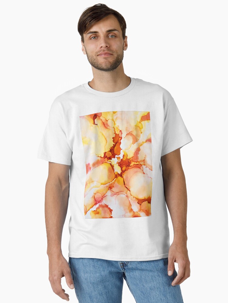 Thumbnail 1 of 7, Classic T-Shirt, Tangerine designed and sold by KimHebblewhite.