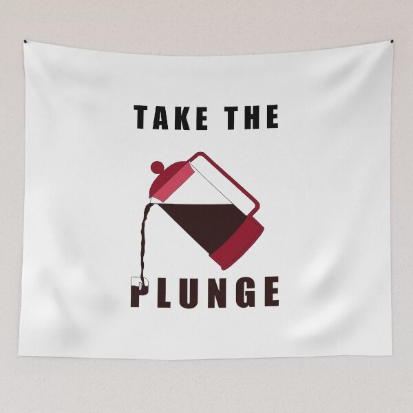 Item preview, Take The Plunge Cafetière Coffee design  designed and sold by GetItGiftIt.