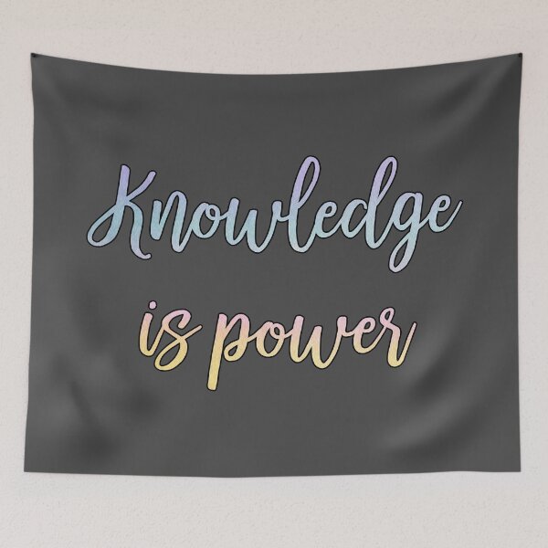 Item preview, knowledge is power watercolor designed and sold by untagged-shop.