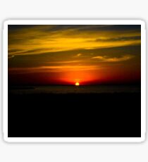 Sunset at Galveston Island State Park Sticker