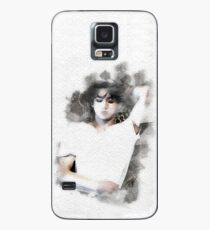 kookie schlafend in Aquarell Hülle & Klebefolie für Samsung Galaxy