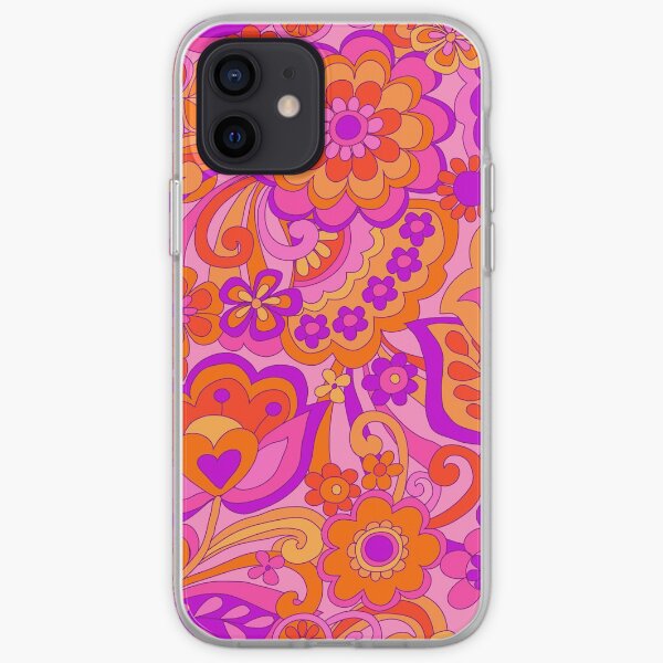Flower Power. 60's inspired happy design iPhone Soft Case