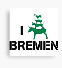 I Love Bremen Town Musicians Canvas Print