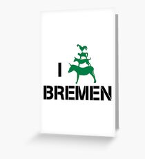 I Love Bremen Town Musicians Greeting Card
