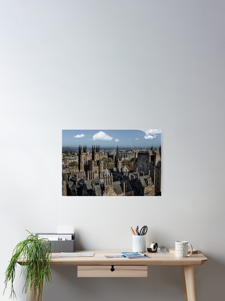 Thumbnail 2 of 3, Poster, Edinburgh Rooftops designed and sold by RichardSayer.