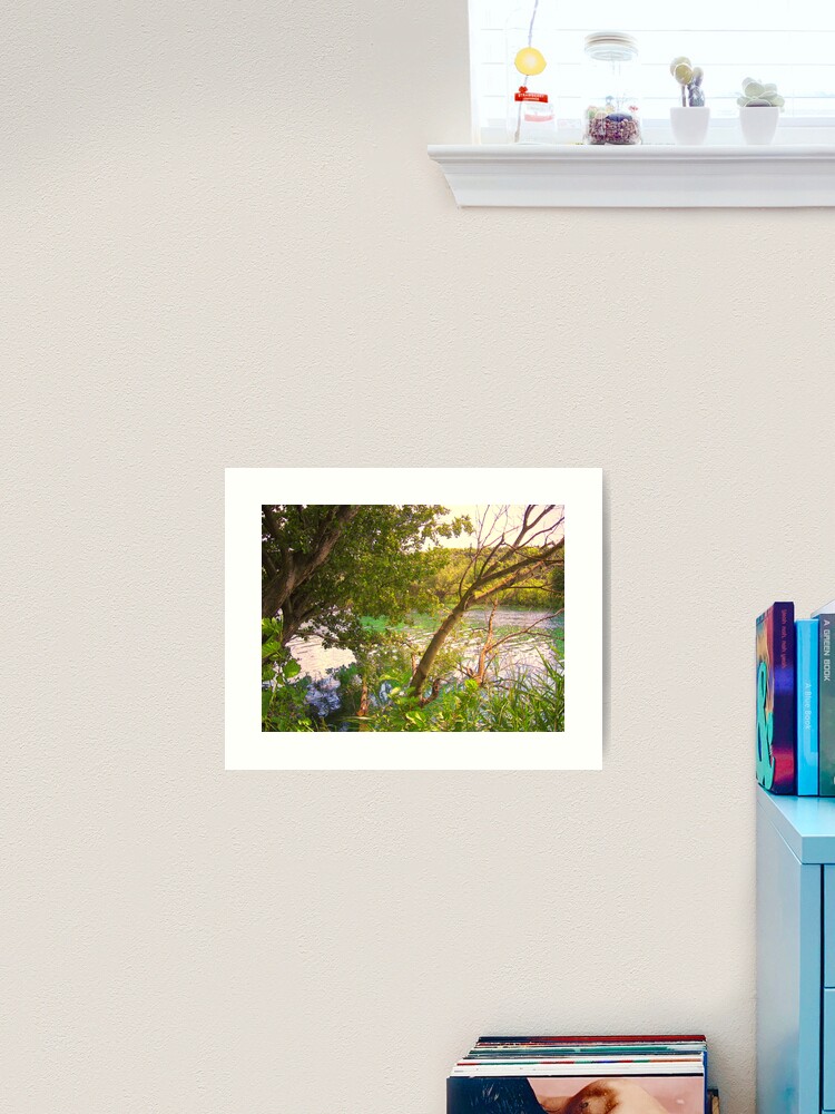 Thumbnail 2 of 3, Art Print, SOMEWHERE ON THE RIVER designed and sold by TatianaMichaela.