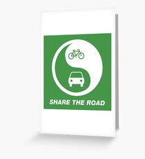 Share the Road Greeting Card