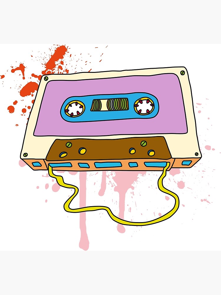 "Music Cassette Retro Tape Vintage Graffiti" Poster by HelenStorm
