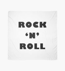 ROCK 'N' ROLL (On White) Scarf