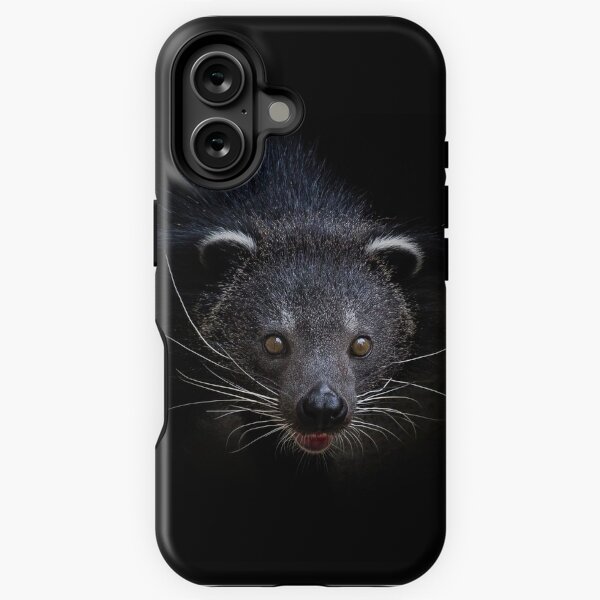 Vista previa del artículo con la obra «Un oscuro detallado Binturong o Bearcat (Arctictis binturong)», diseñado y vendido por ensell.