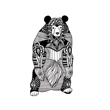 Artwork thumbnail, Sun Bear Pattern by GunnsDesigns