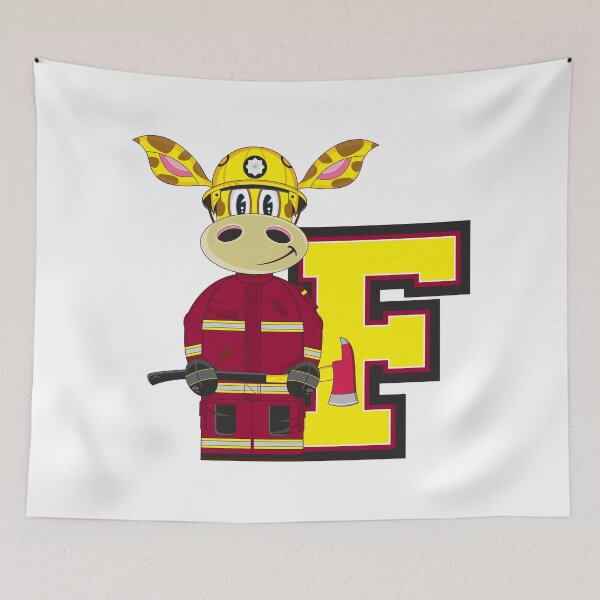 Item preview, F is for Fireman Giraffe designed and sold by MurphyCreative.