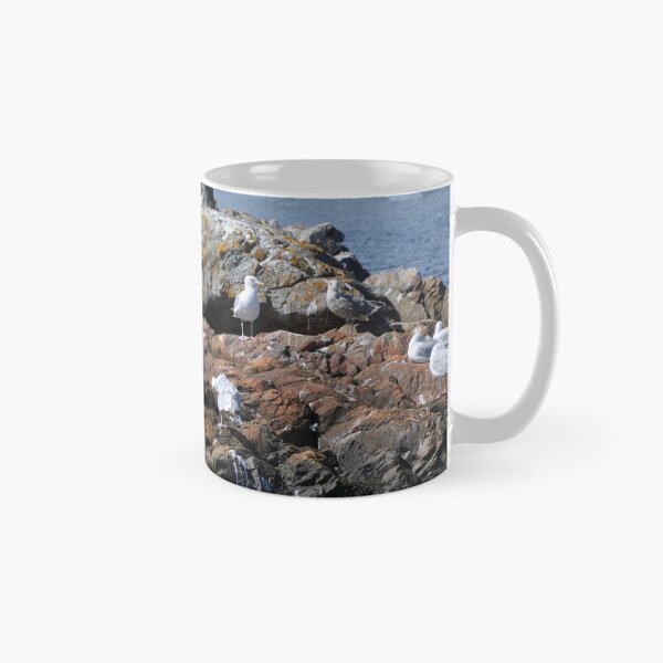Item preview, Seagulls Gathered on the Rocks designed and sold by 2CrabbySisters.