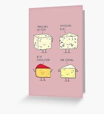 cheesy puns Greeting Card
