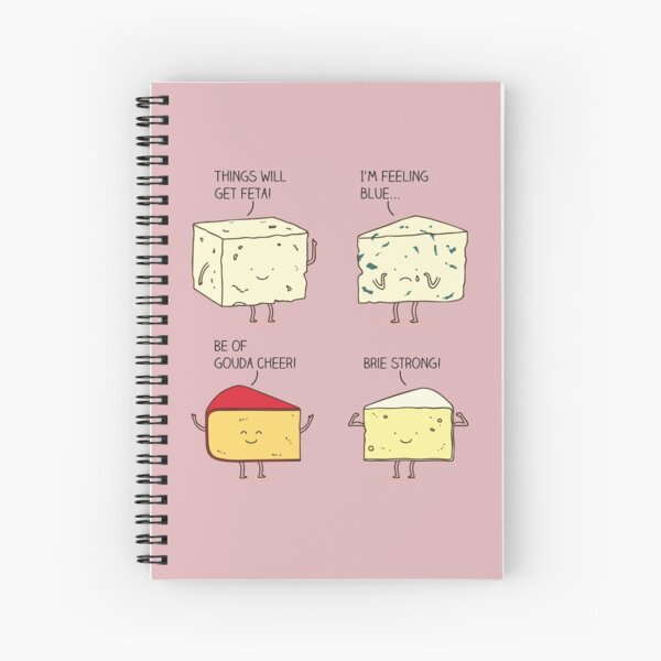 cheesy puns Spiral Notebook