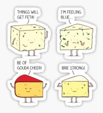 cheesy puns Sticker