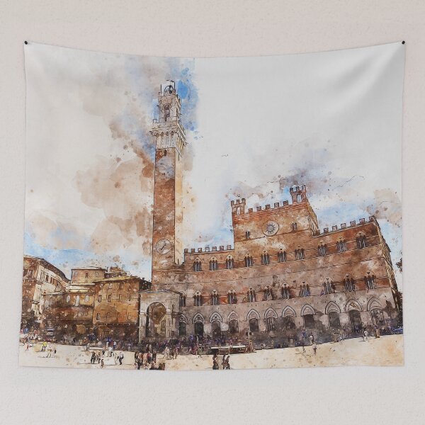 Item preview, Siena, Piazza del Campo designed and sold by AM FineArtPrints.