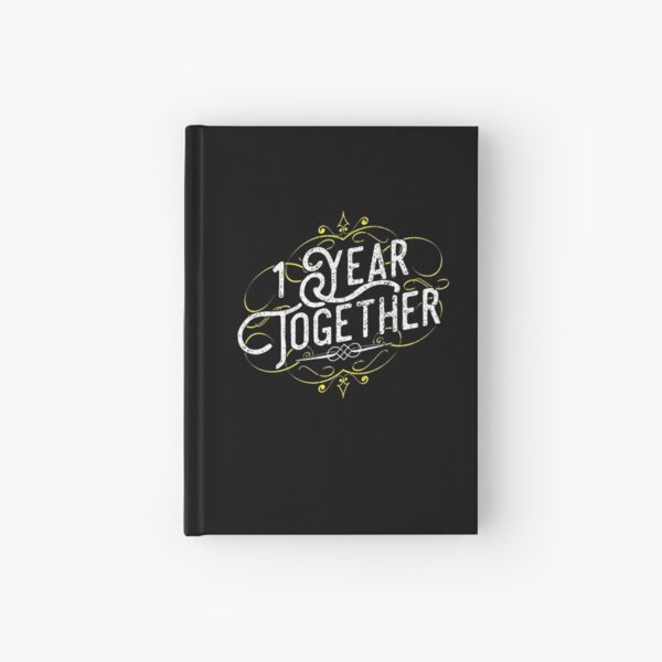 '1 Year Together' Amazing Couple Anniversary Gift Hardcover Journal