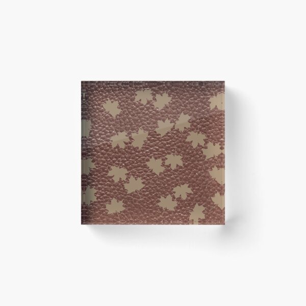 Item preview, Brown Leather Texture Fall Autumn Print designed and sold by ravishdesigns.
