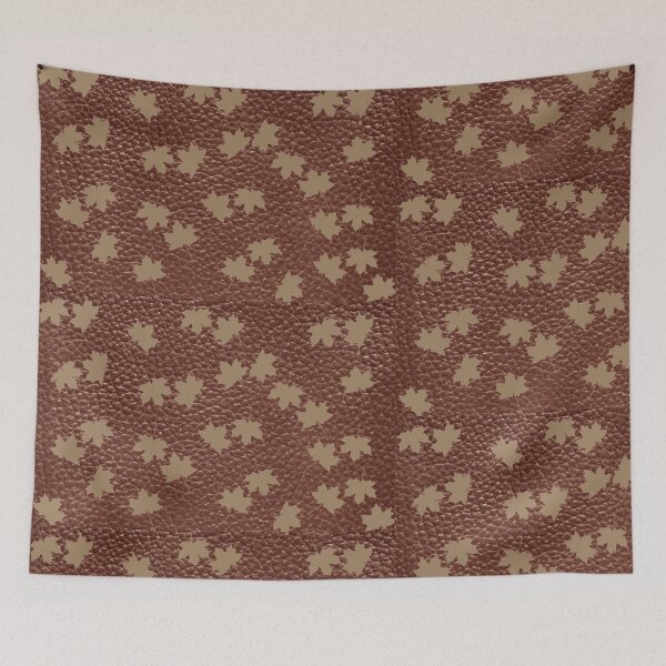 Item preview, Brown Leather Texture Fall Autumn Print designed and sold by ravishdesigns.